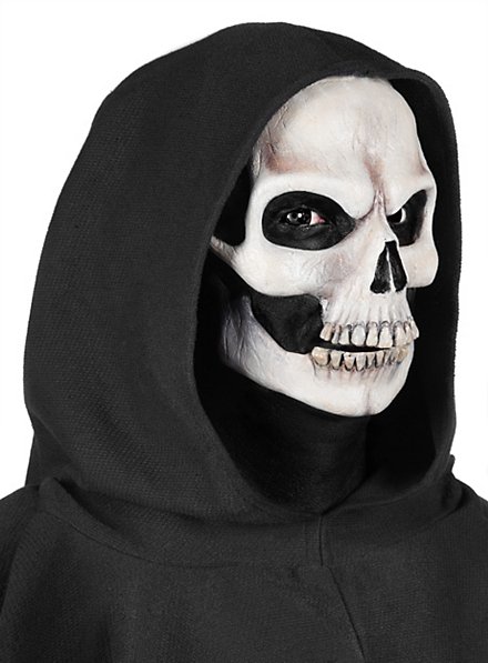 Partychimp Masque complet tête de mort White , masque d'Halloween pour  déguisement